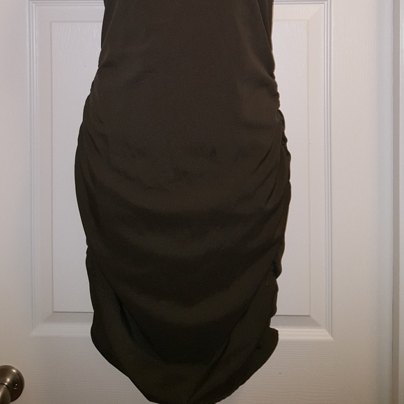 Esley Racer Back Roughed Dress - Picture 2 of 7